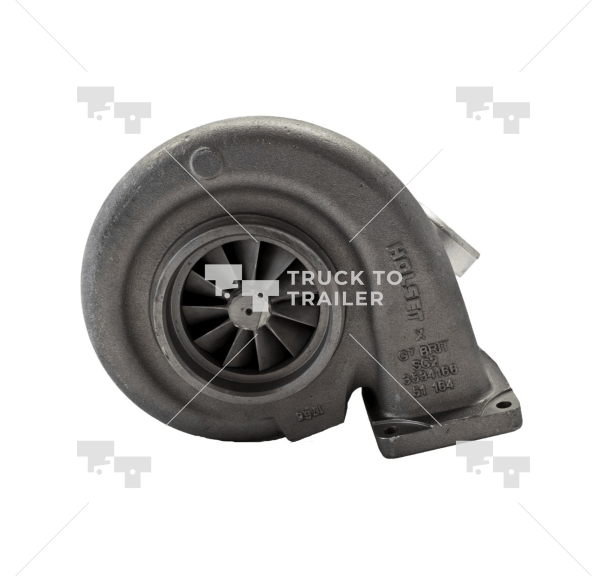 2881956Rx Genuine Cummins Turbocharger Hx80 - Truck To Trailer