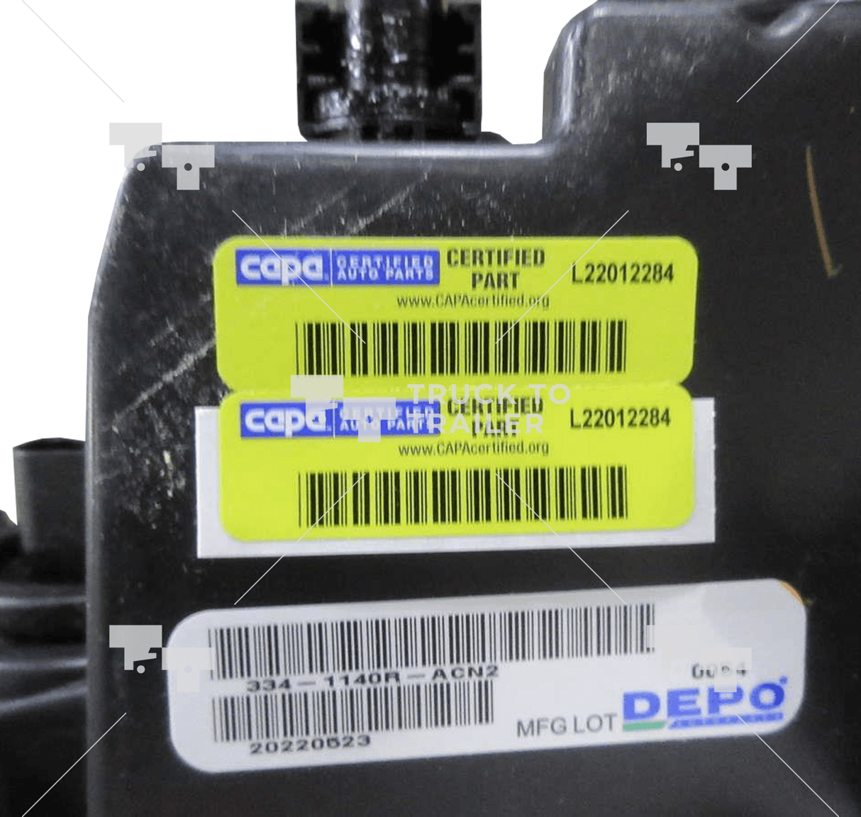 334-1140R-Acn2 Genuine Headlight Depot Right Side Headlight For Dodge Charger - Truck To Trailer