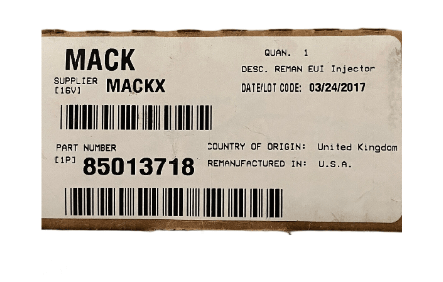 85013718 Genuine Mack Unit Injector For Volvo/Mack Md11 - Truck To Trailer