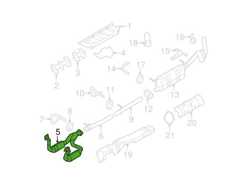 9C3Z-5F250-E Genuine Ford Catalytic Converter - Truck To Trailer