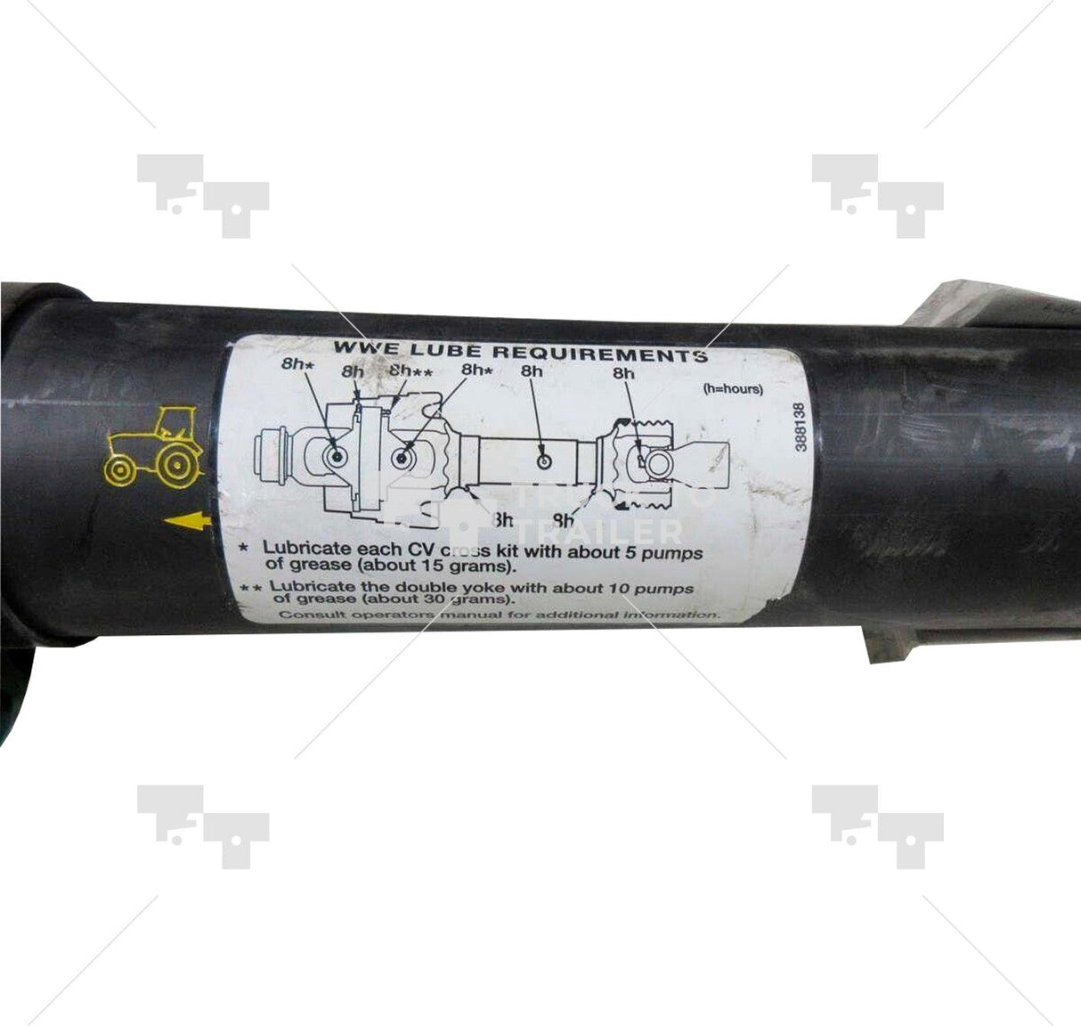 A-Wt48481 Genuine Walterscheid Constant Velocity Tractor Half Shafts - Truck To Trailer