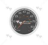 A22-63125-101 Genuine Freightliner Speedometer Gauge 7.5V Chrome Bezel.