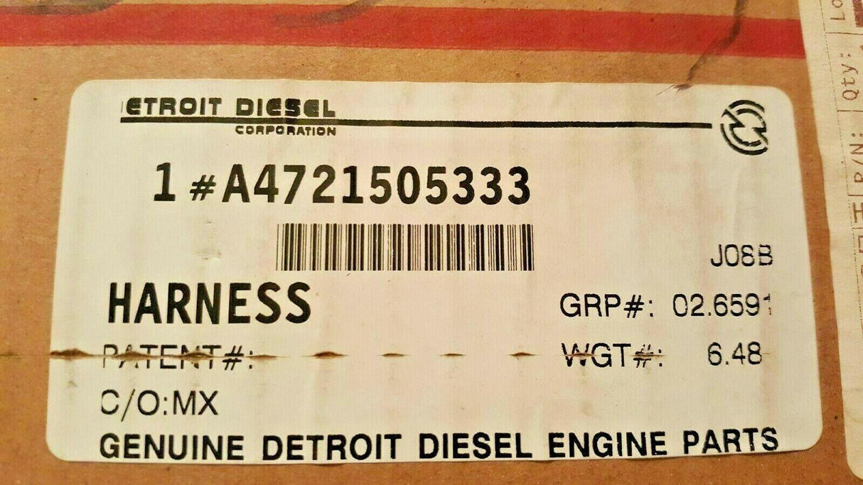A4721505333 Genuine Detroit Diesel® Engine Harness.