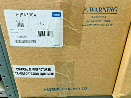 Aq963004 Genuine Haldex Midland Trailer Abs Relay Valve Kit 4S / 2M Tandem Axles - Truck To Trailer