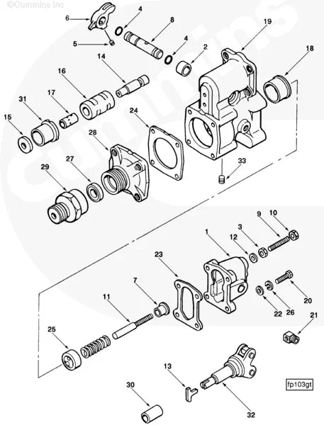 Cummins 100484 Governor Lever - Truck To Trailer