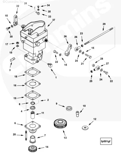 Cummins 109832 Governor Shaft - Truck To Trailer