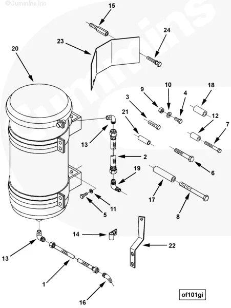 Cummins 113293 Mounting Spacer - Truck To Trailer