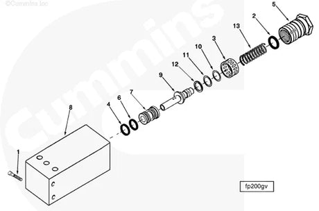 Cummins 124022 Bypass Valve Cap - Truck To Trailer