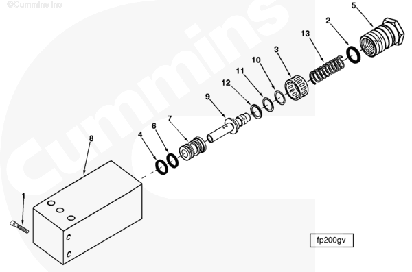 Cummins 124022 Bypass Valve Cap - Truck To Trailer