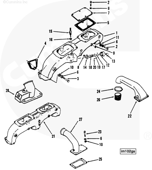 Cummins 125880 Preheater Nozzle Adapter - Truck To Trailer