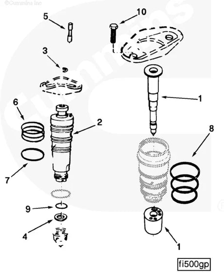 Cummins 131270 Injector Gasket - Truck To Trailer
