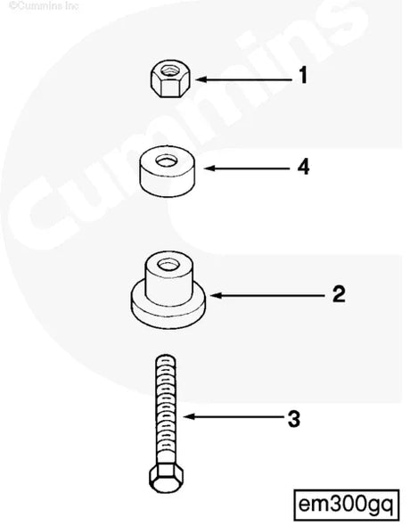 Cummins 140411 Mounting Spacer - Truck To Trailer