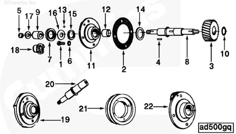 Cummins 144318 Bearing Support - Truck To Trailer