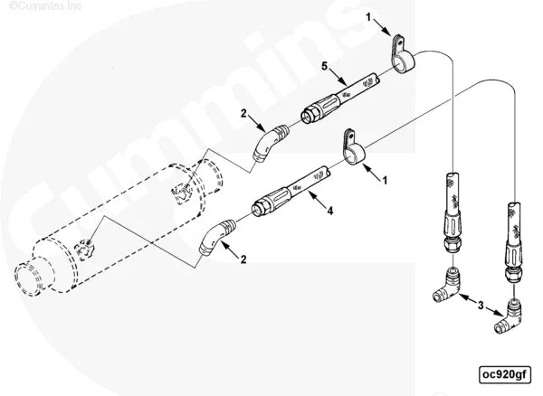 Cummins 144392 Male Adapter Elbow - Truck To Trailer