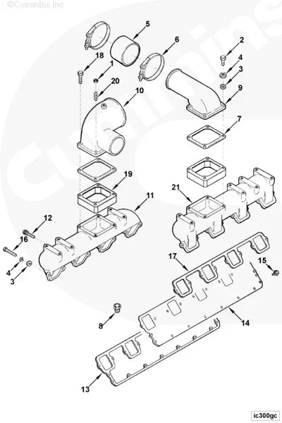 Cummins 156349 Air Intake Connection - Truck To Trailer