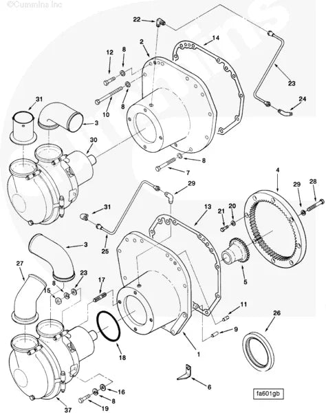 Cummins 167987 Diamond Dowel - Truck To Trailer