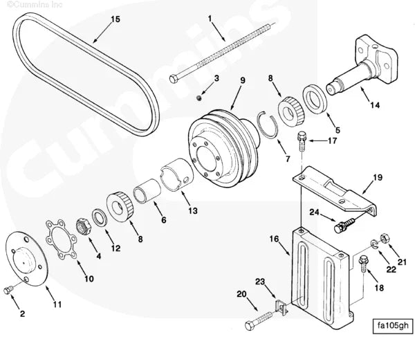 Cummins 169194 Hexagon Head Cap Screw - Truck To Trailer