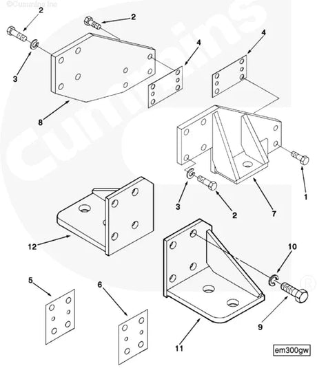 Cummins 172476 Shim - Truck To Trailer
