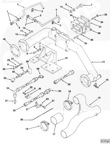 Cummins 176732 Exhaust Collector Connection - Truck To Trailer