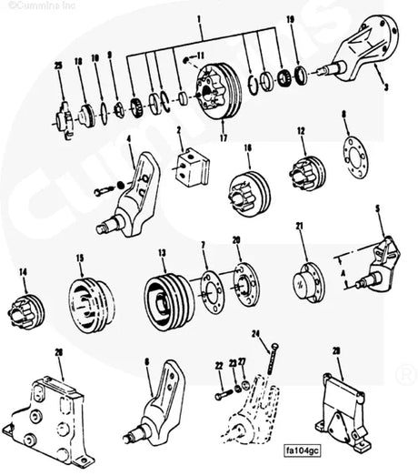Cummins 177107 Fan Adjusting Bracket - Truck To Trailer