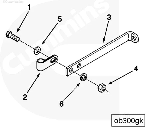 Cummins 177891 Oil Tube Bracket - Truck To Trailer