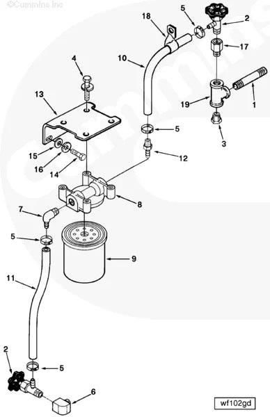 Cummins 179927 Plain Hose - Truck To Trailer