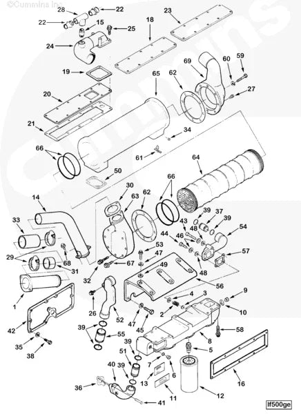 Cummins 180736 Water Header Cover - Truck To Trailer