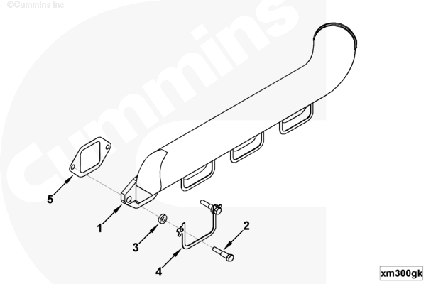 Cummins 201655 Exhaust Manifold - Truck To Trailer