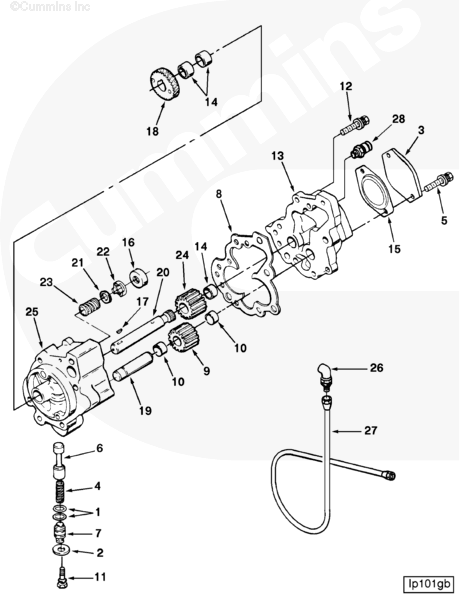 Cummins 204832 Lubricating Oil Pump Gear - Truck To Trailer