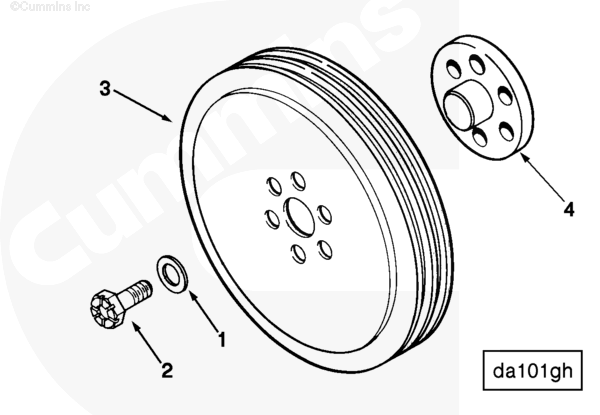 Cummins 205305 Hexagon Head Cap Screw - Truck To Trailer