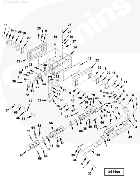 Cummins 207606 Air Crossover Connecting Spacer - Truck To Trailer