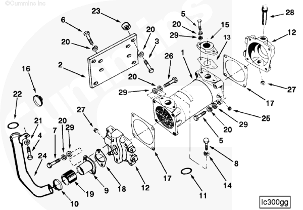 Cummins 208019 Water Transfer Tube - Truck To Trailer