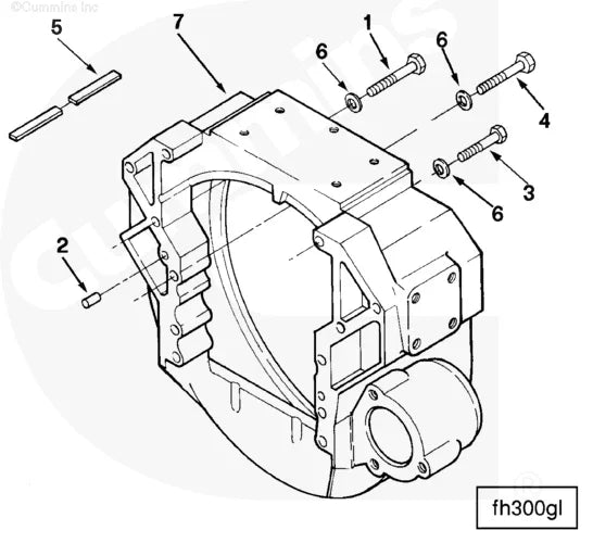 Cummins 208466 Flywheel Housing - Truck To Trailer