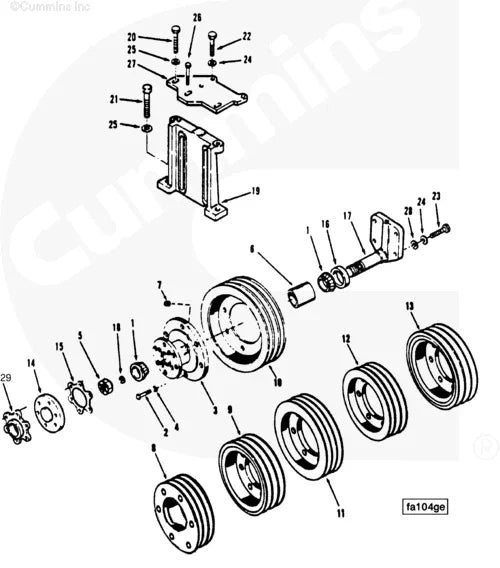 Cummins 213286 Fan Pulley - Truck To Trailer