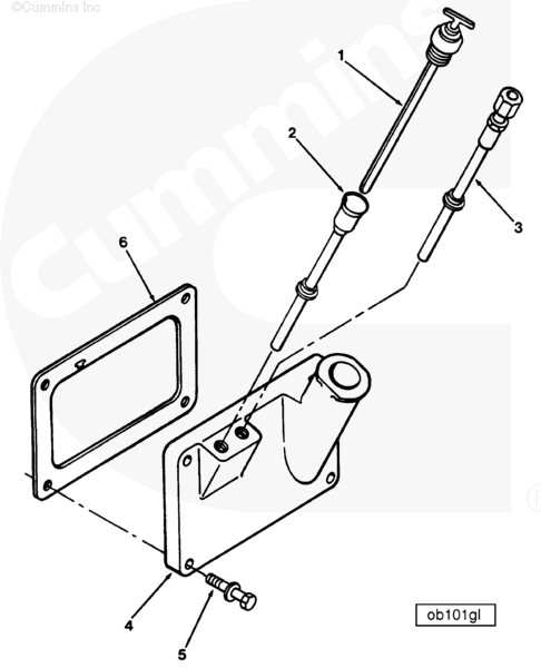 Cummins 213852 Oil Gauge Tube - Truck To Trailer