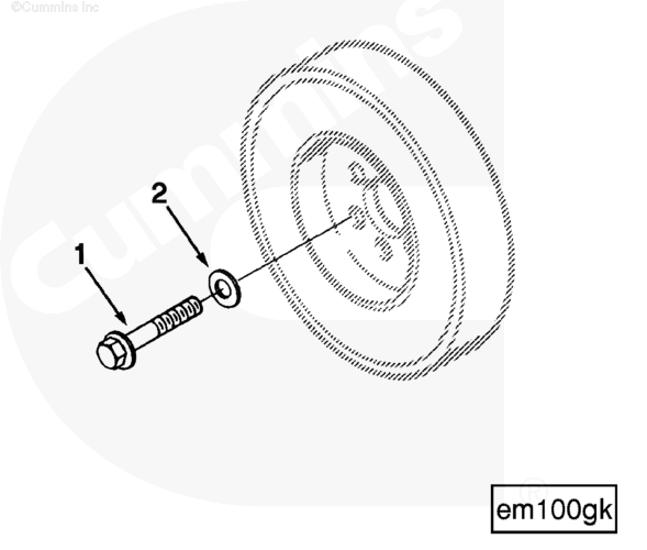 Cummins 215212 Hexagon Head Cap Screw - Truck To Trailer