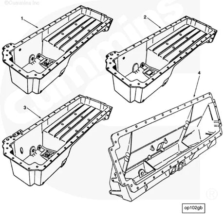 Cummins 215318 Oil Pan - Truck To Trailer