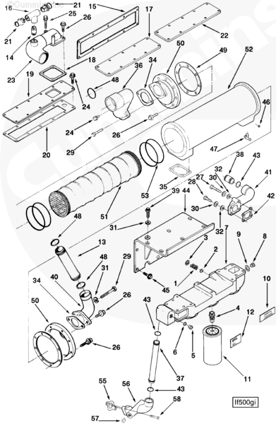 Cummins 215922 Plain Hose Coupling - Truck To Trailer