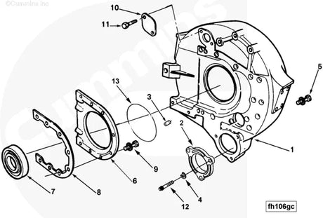 Cummins 216165 Rear Cover - Truck To Trailer