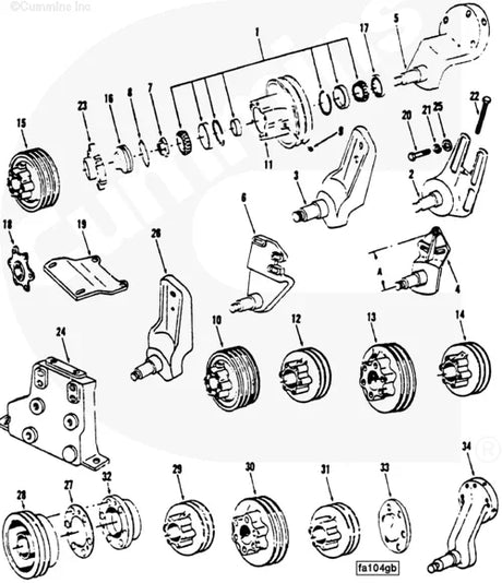 Cummins 216303 Fan Pulley - Truck To Trailer