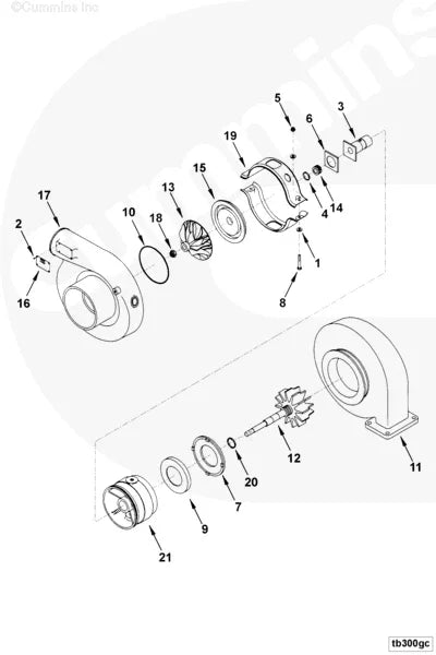 Cummins 216804 Turbocharger Seal Support - Truck To Trailer
