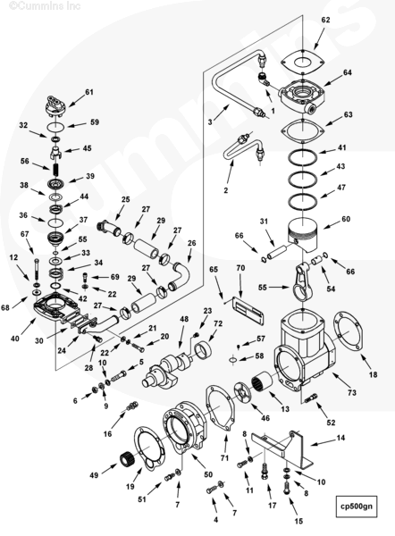 Cummins 218254 Compressor Air Inlet Tube - Truck To Trailer