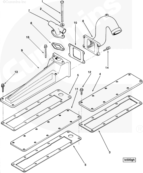 Cummins 218525 Water Inlet Connection - Truck To Trailer