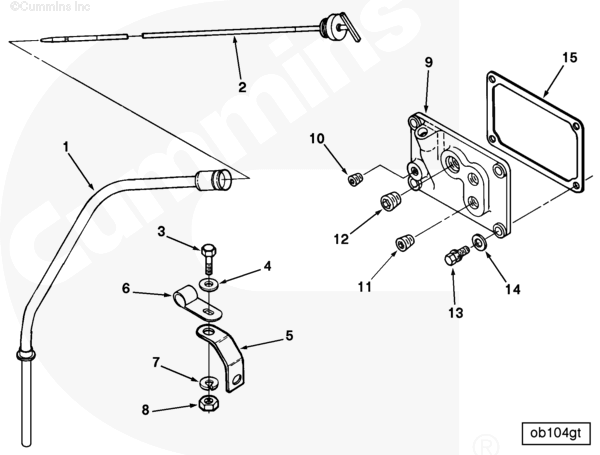 Cummins 218614 Dipstick - Truck To Trailer