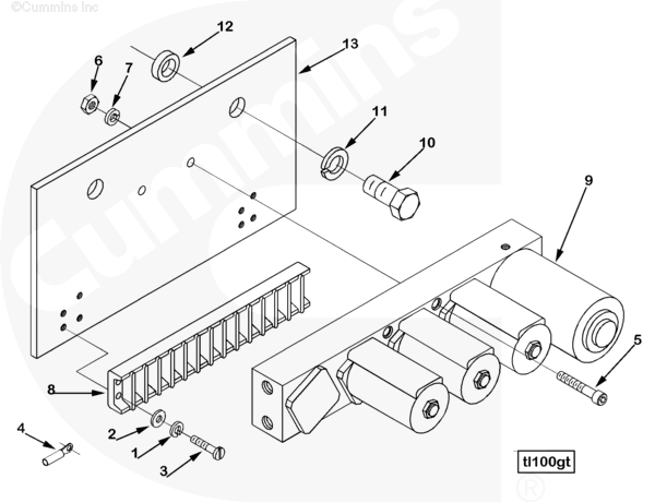 Cummins 218901 Terminal Block - Truck To Trailer