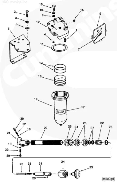 Cummins 251138 Lubricating Oil Primer Reservoir - Truck To Trailer