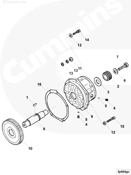 Cummins 3000172 Accessory Drive Shaft - Truck To Trailer