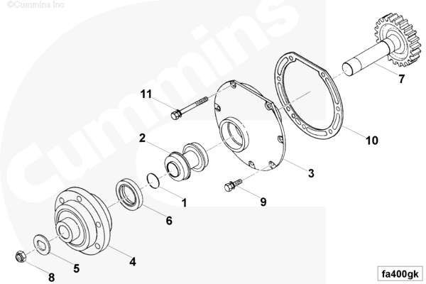 Cummins 3001275 Fan Hub - Truck To Trailer