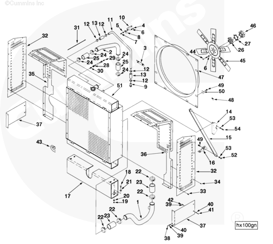 Cummins 3001946 Radiator Fill Tube - Truck To Trailer