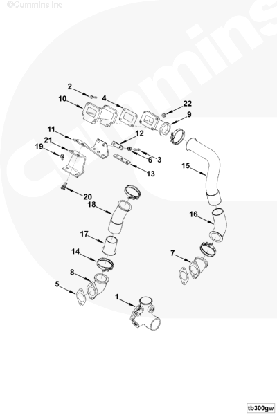 Cummins 3002952 Turbocharger Bracket - Truck To Trailer